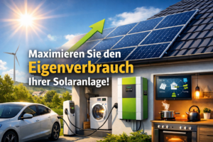 Maximieren Sie den Eigenverbrauch Ihrer Solaranlage! [Bildinhalt mit KI erstellt]