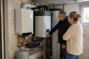 Gas-Hybrid-Heizung 2026: Technik, Kosten und Förderung [Bildinhalt mit KI erstellt]