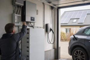 LFP-Akkus: Die besten Speicher für Solar & E-Auto [Bildinhalt mit KI erstellt]
