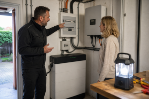 Notstromsystem Energieversorgung: Energie bei Stromausfall [Bildinhalt mit KI erstellt]