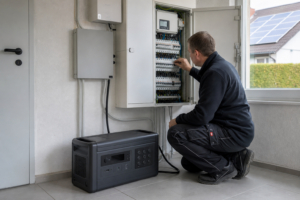 Solargenerator: Maximale Einspeisung ins Hausnetz | Erfahre wie! [Bildinhalt mit KI erstellt]