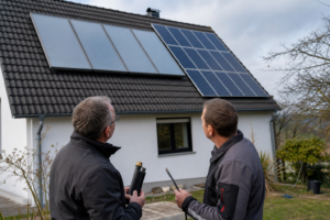 Solarthermie und Photovoltaik: Was lohnt sich mehr? [Bildinhalt mit KI erstellt]