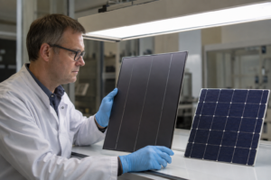 Was sind amorphe Zellen in Solarmodulen? [Bildinhalt mit KI erstellt]