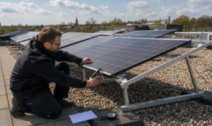 Optimale Photovoltaik-Neigungswinkel und Ausrichtung [Bildinhalt mit KI erstellt]