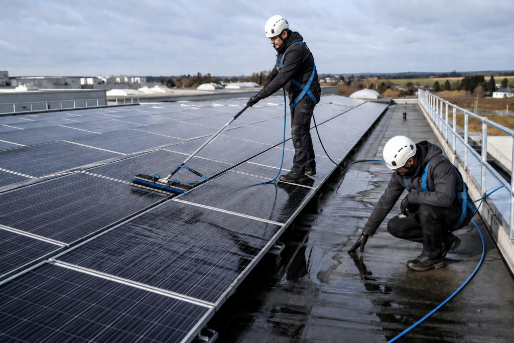 Reinigung einer Photovoltaikanlage: Wann sie sinnvoll ist