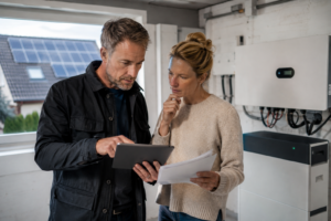 Die optimale Amortisation von Photovoltaikanlagen: PV Speicher ja oder nein? [Bildinhalt mit KI erstellt]