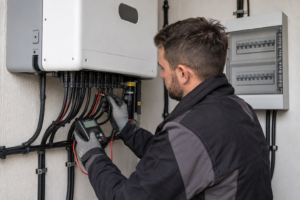 Was ist zur sicheren Verkabelung Ihrer PV Anlage zu beachten? [Bildinhalt mit KI erstellt]