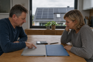 Solaranlage mieten vs. kaufen: Insider enthüllt die Wahrheit! [Bildinhalt mit KI erstellt]