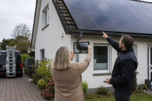 Photovoltaik Versicherung für Ihre private Solaranlage finden [Bildinhalt mit KI erstellt]