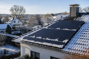Solaranlage im Winter: Lohnt sich das? [Bildinhalt mit KI erstellt]