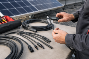 Solarkabel: Welcher Querschnitt ist richtig? [Bildinhalt mit KI erstellt]
