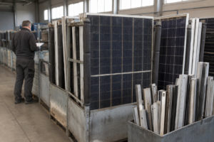 Solarmodule-Entsorgung: Kosten, rechtliche Regelungen und Rückgabeoptionen [Bildinhalt mit KI erstellt]