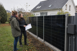 Gibt es eine Einspeisevergütung für Solarzäune? [Bildinhalt mit KI erstellt]