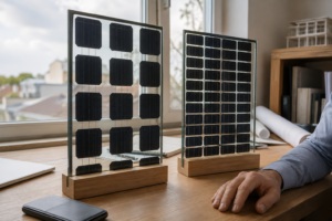 Transparente Solarmodule: Kosten, Wirtschaftlichkeit und Zukunftsperspektiven [Bildinhalt mit KI erstellt]