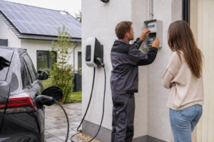 Wallbox mit Photovoltaikanlage koppeln – Die perfekte Synergie [Bildinhalt mit KI erstellt]